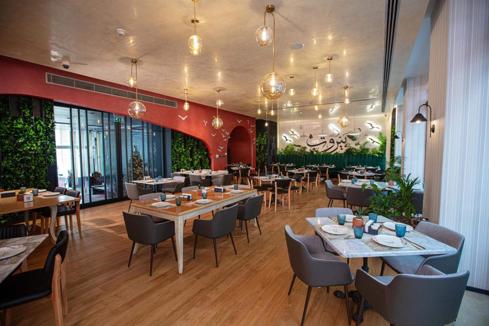 The Abdali Boulevard Hotel Амман Экстерьер фото The restaurant's interior