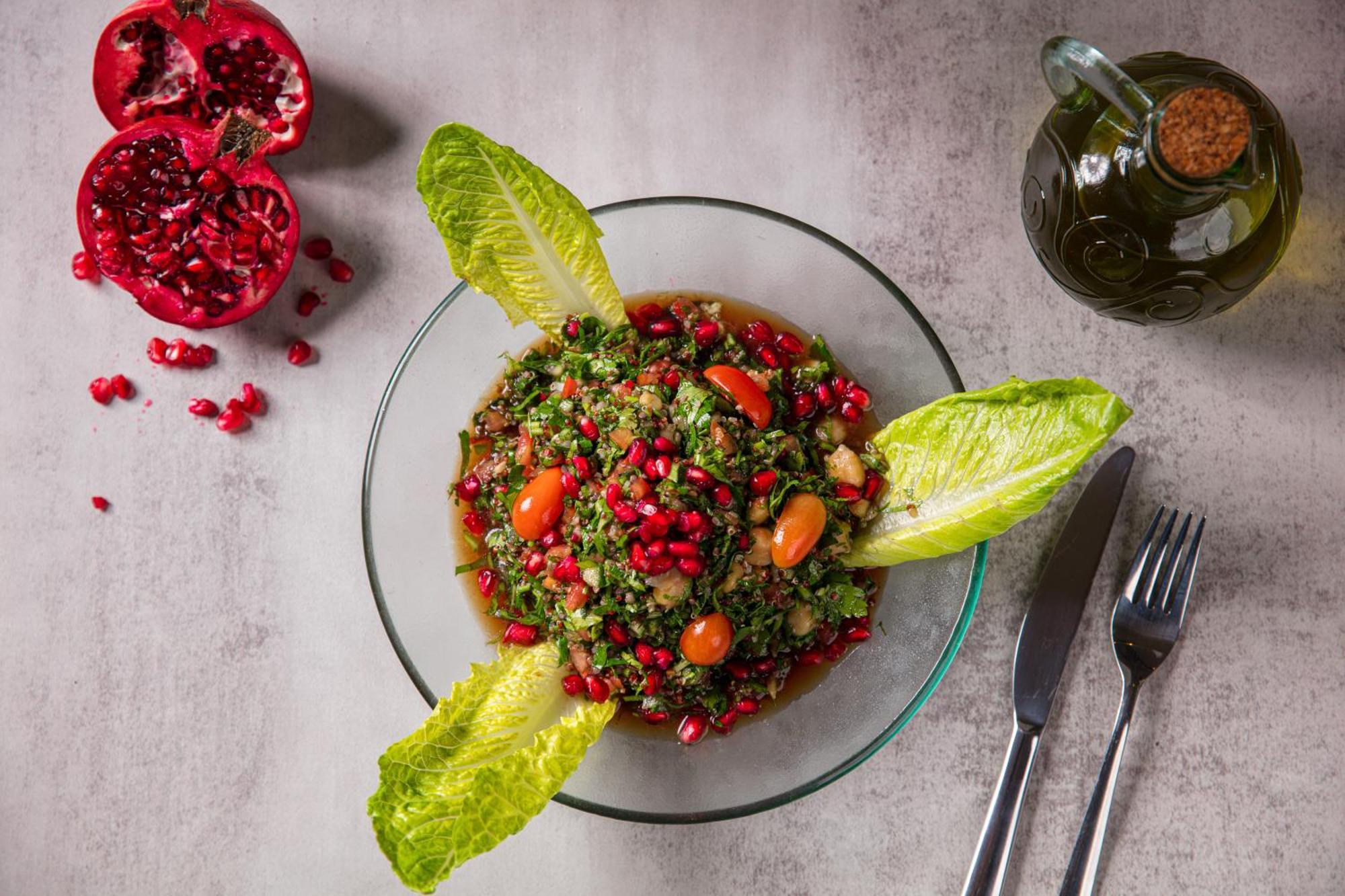 The Abdali Boulevard Hotel Амман Экстерьер фото Pomegranate tabouleh